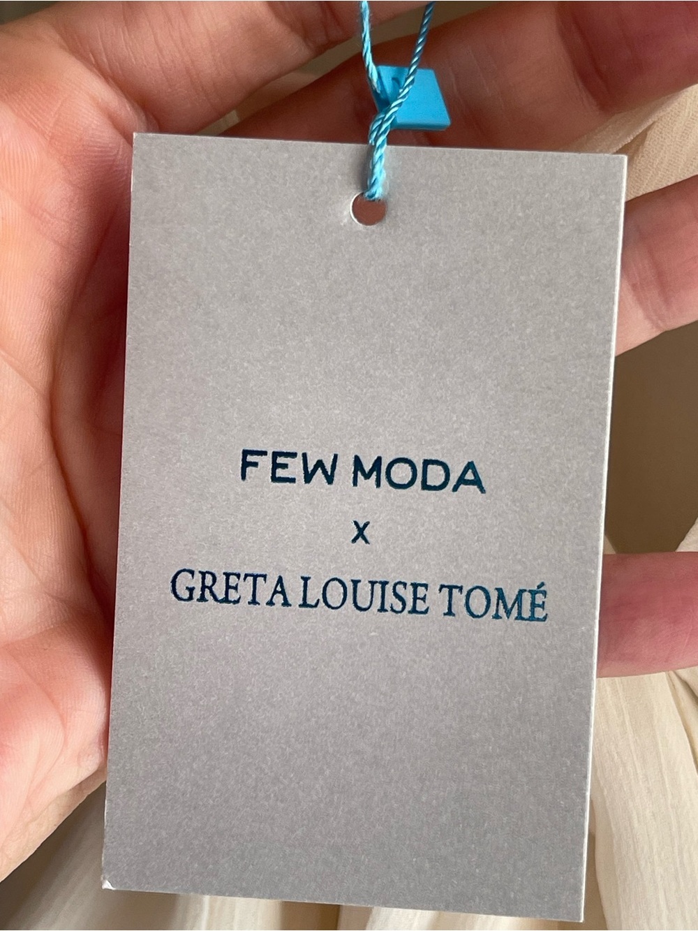 Few Moda x Greta Louise Tomé NWT Paris Sheer Ivory Tie-Neck Ruffle Blouse - Picture 5 of 11